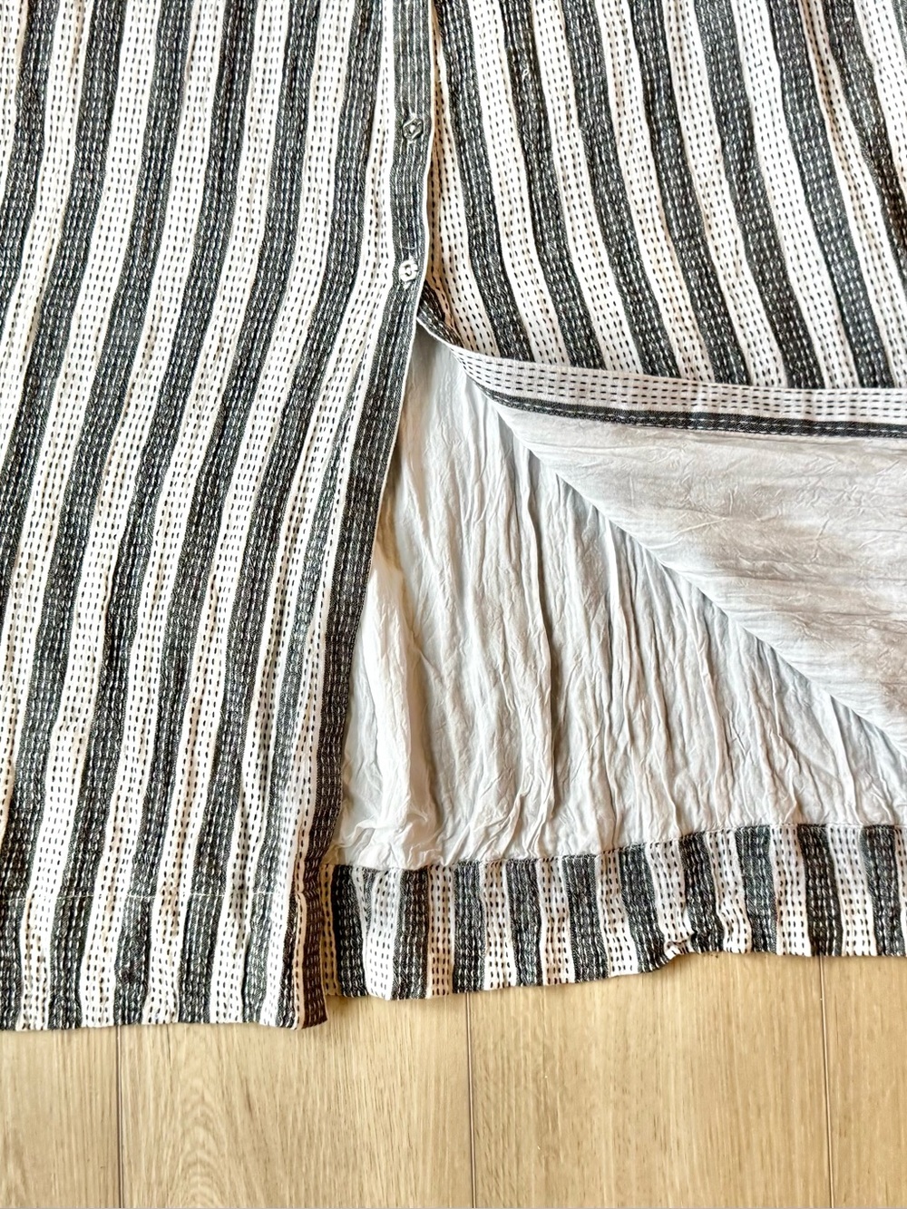 House of Harlow 1960 x Revolve Nadia Maxi Dress Stripe Lace Up S Boho EUC - Picture 5 of 15